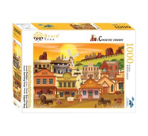 Brain Tree Puzzle Western Town 1000 Teile