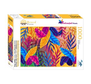 Brain Tree Puzzle Bunte Pflanzen 1000 Teile
