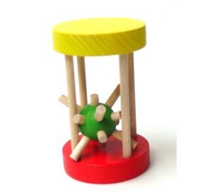 Igel in einem Käfig klein - aus Holz