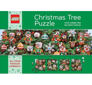 Chronicle Books Puzzle LEGO® Weihnachtsbaum 4x100 Teile