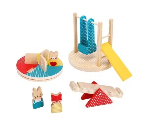 Petit Collage Holzset Auf dem Spielplatz