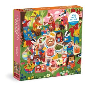 Mudpuppy Puzzle Picknick im Wald 500 Teile