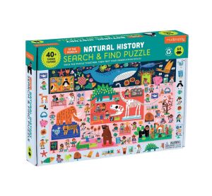 Zusammengesetztes und gesuchtes Mudpuppy-Puzzle „Natural History Museum“, 64 Teile