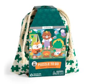 Mudpuppy Happy Fröhliche Camper im Stoffbeutel 36 Stück