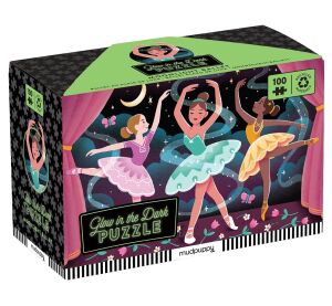 Mudpuppy Puzzle Halbmond Ballett - leuchtet im Dunkeln 100 Teile