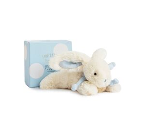 Doudou-Geschenkset - Gefülltes Kaninchen blau 20 cm