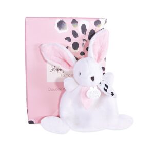 Doudou Geschenkbox rosa - Mini Kaninchen 17 cm