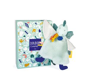 Doudou-Geschenkset - Plüsch Dinosaurier Grün 25 cm