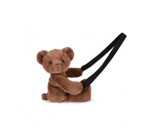 Doudou Plüsch-Umhängetasche Bär braun 30 cm