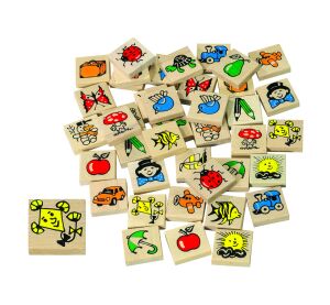 Detoa Memo-Spiel aus Holz 40 Stück
