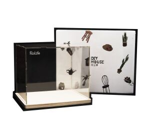 RoboTime Miniatur-Hausabdeckung Plexiglasblock