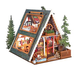 RoboTime 3D-Puzzle Miniaturhaus Gemütliche Waldhütte
