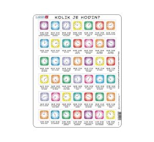 Larsen Lernpuzzle Uhr 42 Teile