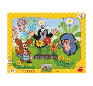 Dino Papier Puzzle Maulwurf Gärtner 12 Teile