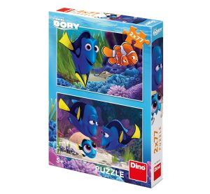 Dino Puzzle Dory hat sich selbst gefunden 2x77 Teile