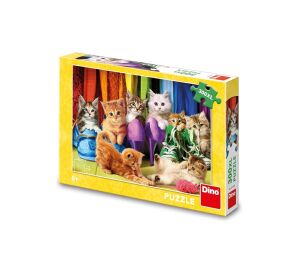 Dino PuzzleFarbige Kätzchen 300 XLTeile
