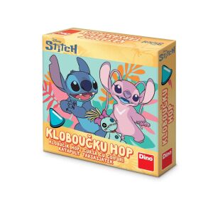 Dino Kinderspiel Hüte hüpfen Stitch und Engel