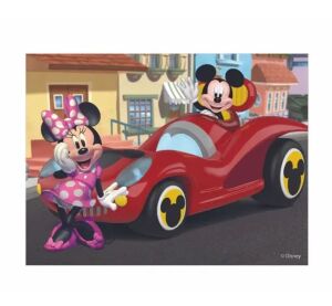 Dino Mickey Mouse Lizenzwürfel aus Holz - 12 Würfel