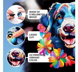 EscapeWelt Holzpuzzle Hund 500 Teile