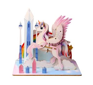 EscapeWelt 3D-Holzpuzzle Einhorn
