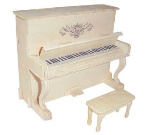Woodcraft hölzerne 3D Puzzle Klavier Klavier