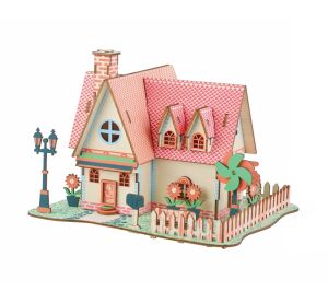 Woodcraft Hölzernes 3D puzzle Sonnenblume Manor