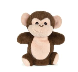 Doudou Histoire d'Ours Plüsch-Handpuppe Brauner Affe 24 cm