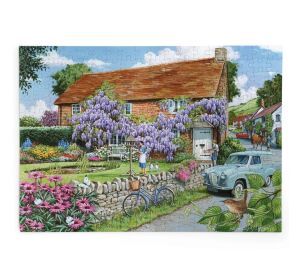HOP Puzzle Haus mit Glyzinien 250 große Teile