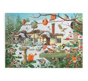 HOP Puzzle Winterfütterung der Vögel 500 große Teile