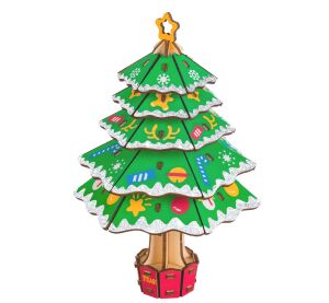 Woodcraft 3D-Holzpuzzle Weihnachtsbaum