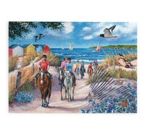 HOP Puzzle Pferde am Meer 500 große Teile