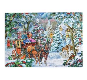 HOP Puzzle Gesellschaft in der Kutsche 1000 Teile