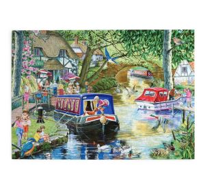 HOP Puzzle Sommer am Fluss 1000 Teile