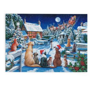 HOP Puzzle Santas Pfoten 500 große Teile