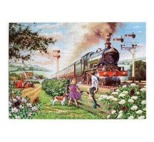 HOP Puzzle Kinder an der Bahnstrecke 1000 Teile