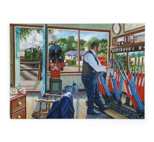 HOP Puzzle Büro des Eisenbahndisponenten 250 große Teile