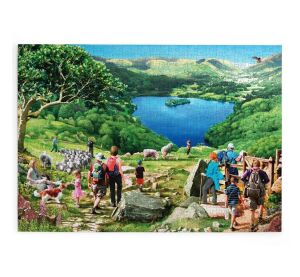 HOP Puzzle Blick auf den See 500 große Teile