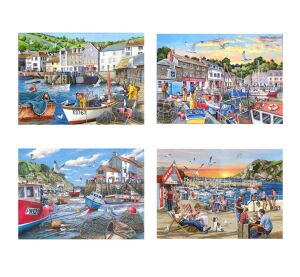HOP Puzzle Tage am Hafen 4×500 Teile