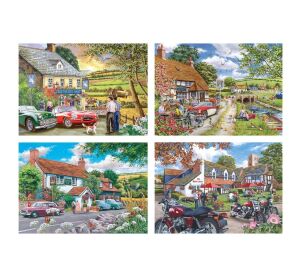 HOP Puzzle Geschichten aus dem Gasthaus 4×500 Teile