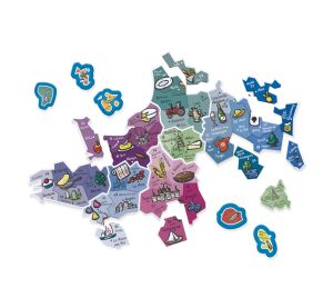 Jeujura Magnetische Karte von Frankreich