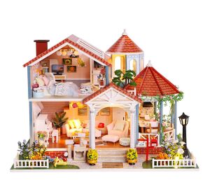 2Kids Toys Miniatur Haus aus farbiger Glasur