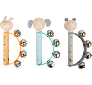 small foot Display Pastellfarbenes Tamburin 6 Stück