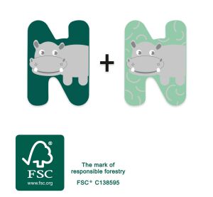 small foot Holzbuchstabe N