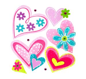 small foot Selbstklebende Wanddekoration Herz