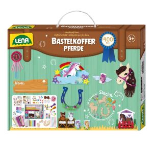 Lena Kreativkoffer für kleine Bastler, Pferde, 400 Stück