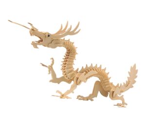 Woodcraft Holz 3D Puzzle Drache
