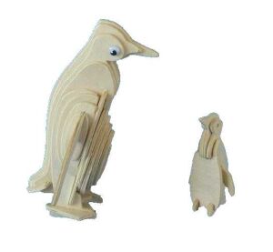 Woodcraft 3D Pinguin Puzzle aus Holz