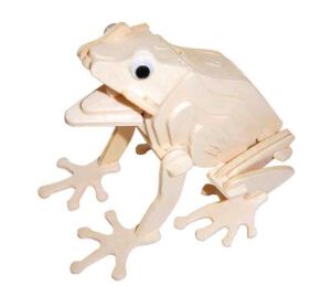 Woodcraft Holz 3D Puzzle Frosch