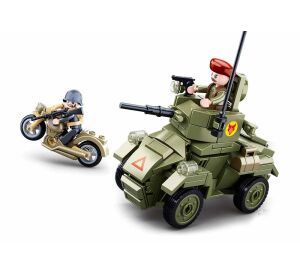 Sluban WWII M38-B0710 Kleiner gepanzerter Mannschaftstransportwagen