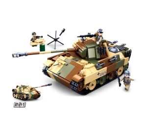 Sluban Armee N38-B0859 Maskierter Panzer mittel 2in1